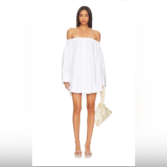Camila Coelho Off-Shoulder White Dress - Picture 1 of 3